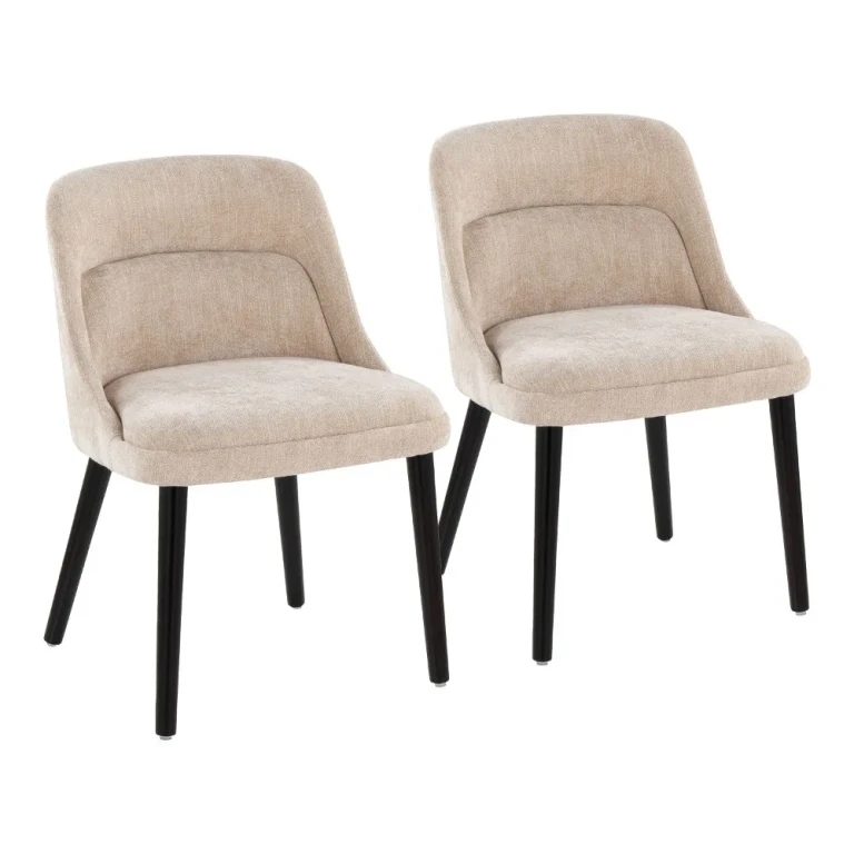 Rina Light Brown Dining Chairs, Set of 2