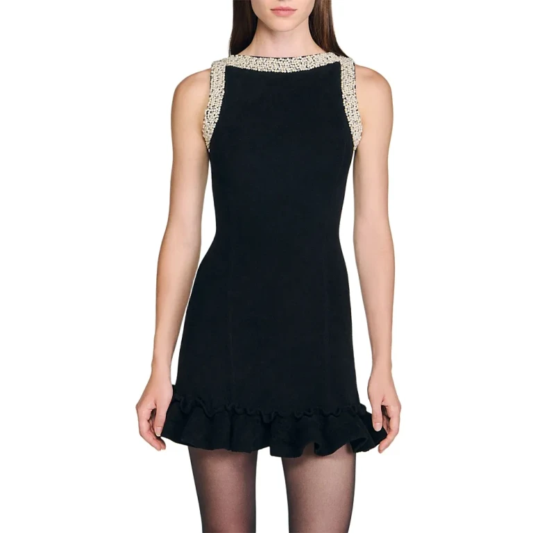 Sandro Short Beaded Dress