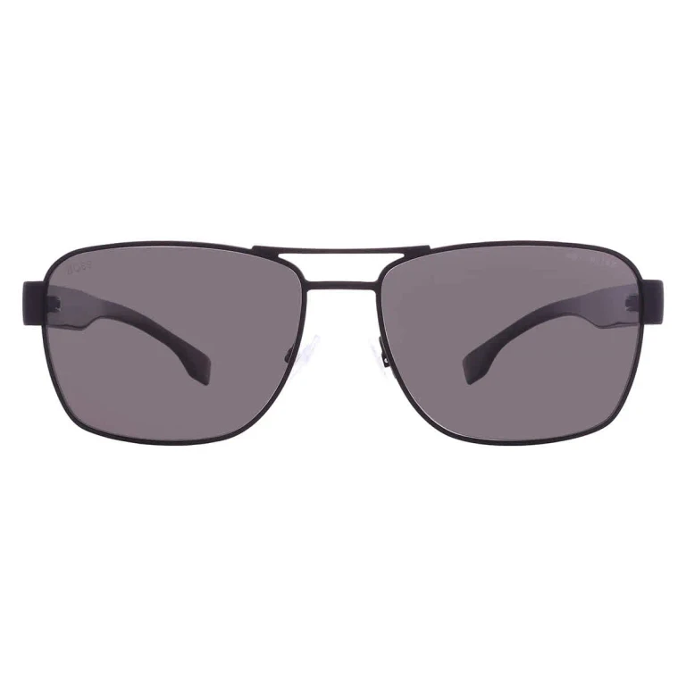 Hugo Boss Polarized Grey Navigator Mens Sunglasses BOSS 1441/O/S 0807/M9 60