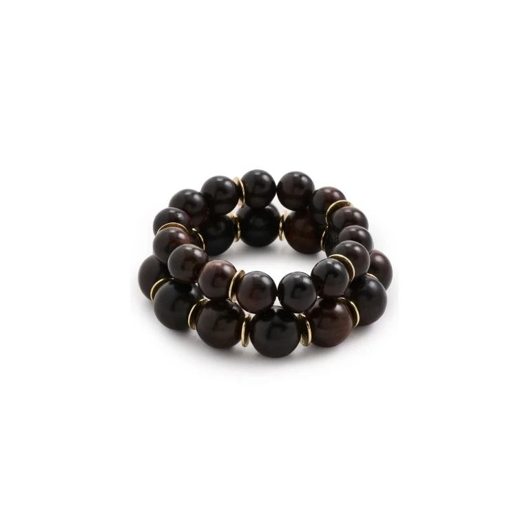 SHASHI Bois Bracelet Set Brown One Size