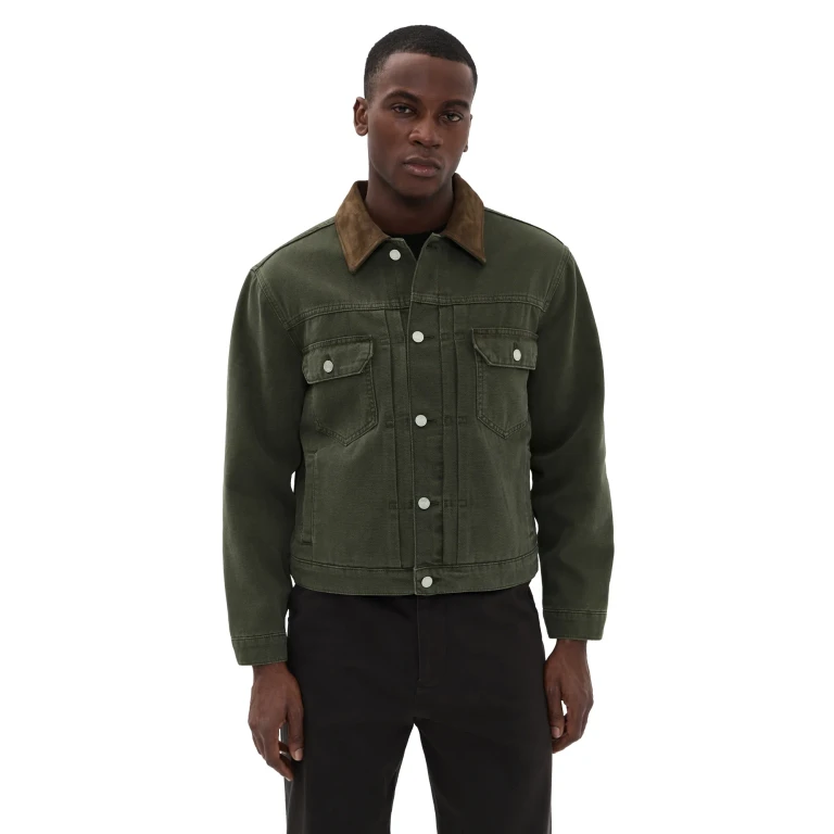 Frame Canvas Trucker Jacket