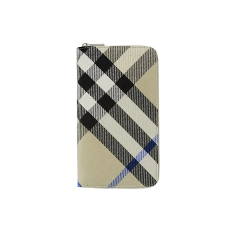 Burberry Large Check Zip Wallet