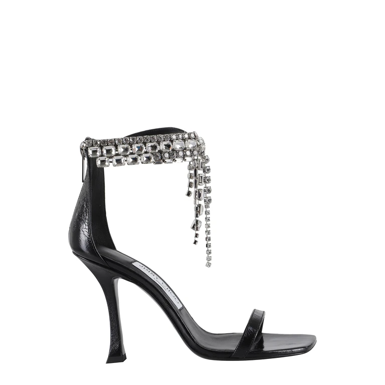 Jimmy Choo Verity Sandal 100 Black Pelle Calzature - Women