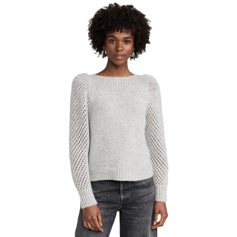 LoveShackFancy Rosie Pullover Oatmeal XL