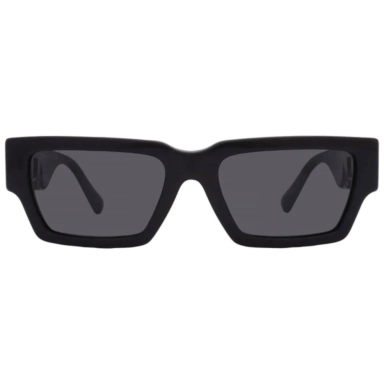 Versace Dark Grey Rectangular Mens Sunglasses VE4459 GB1/87 54