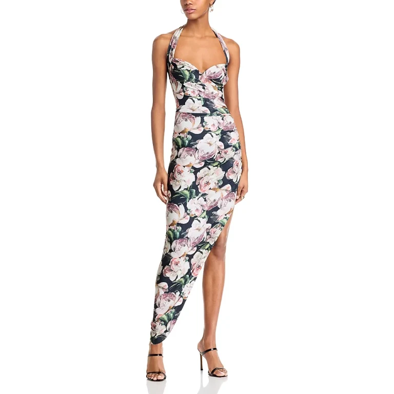 Norma Kamali Cayla Side Draped Gown