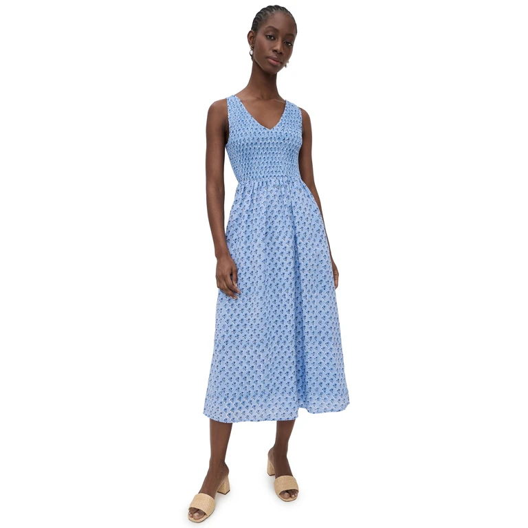 Marea Cora Dress In Atlantic Daisy Blue XL