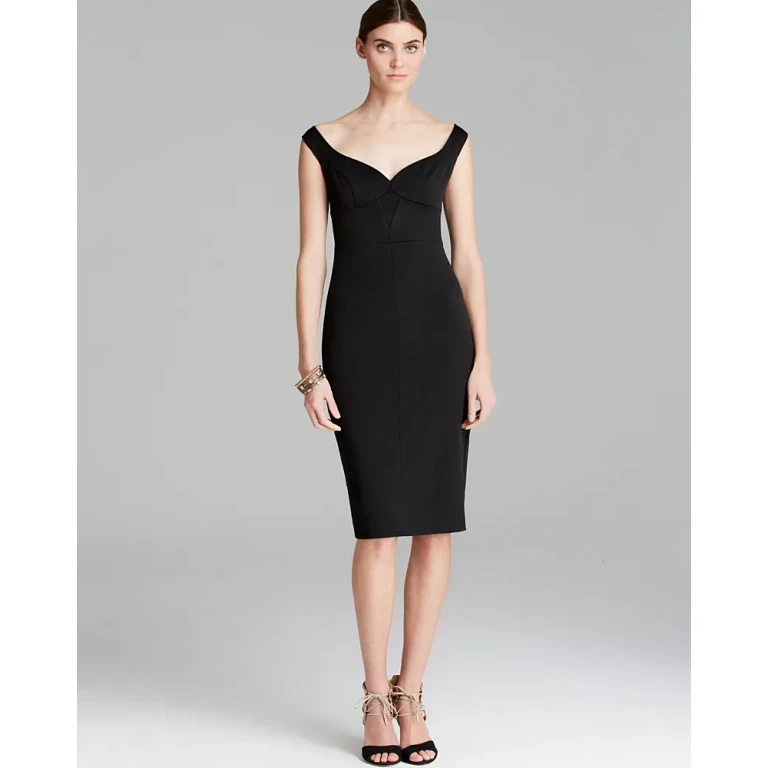 Black Halo Dress - Ally Sweetheart Neckline Sheath