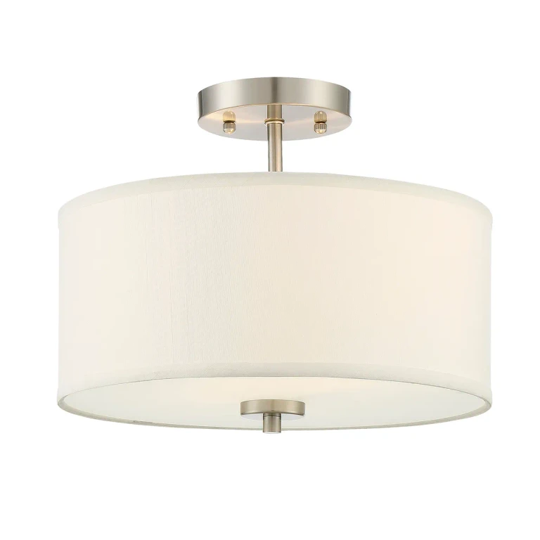 Trade Winds Cassie 2-Light Ceiling Light in Brushed Nickel - TW020491BN