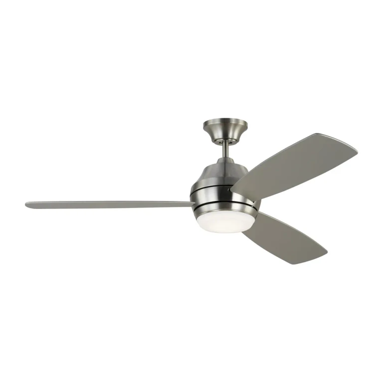 Brushed Steel 52"Ceiling Fan from the Ikon Collection