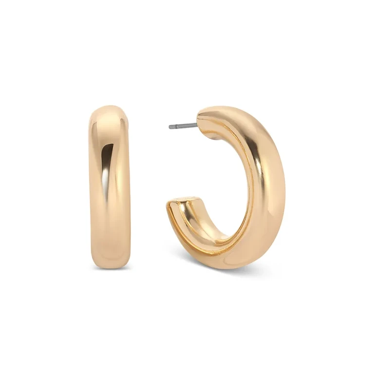 Ettika Small Thick Classic Hoop Earrings