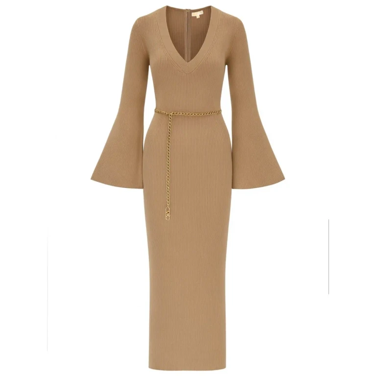 Michael Kors Wool Midi Dress