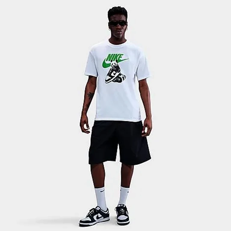 Nike Men's Sportswear Panda Dunk Graphic T-Shirt in White Size: XS