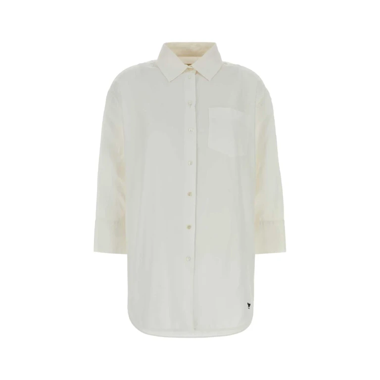 Weekend Max Mara White Cotton Oversize Queva Shirt