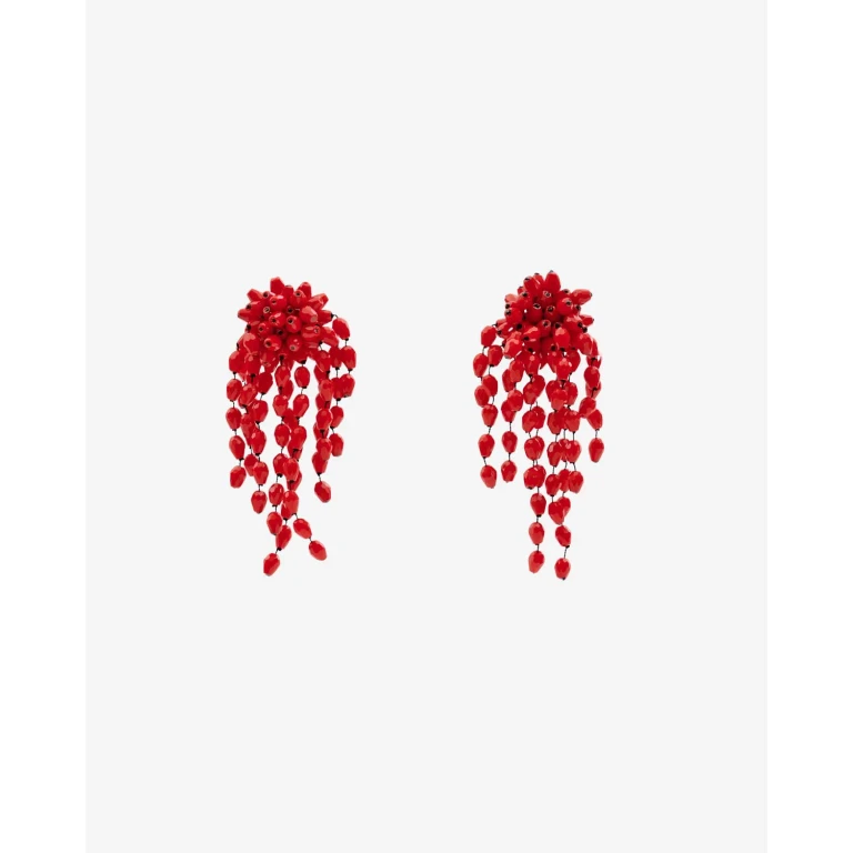 Boucles D'Oreilles Hanabi - Femme - Rouge-argenté - Isabel Marant