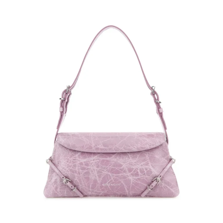 Lilac Leather Pa Tit Voyou Shoulder Bag