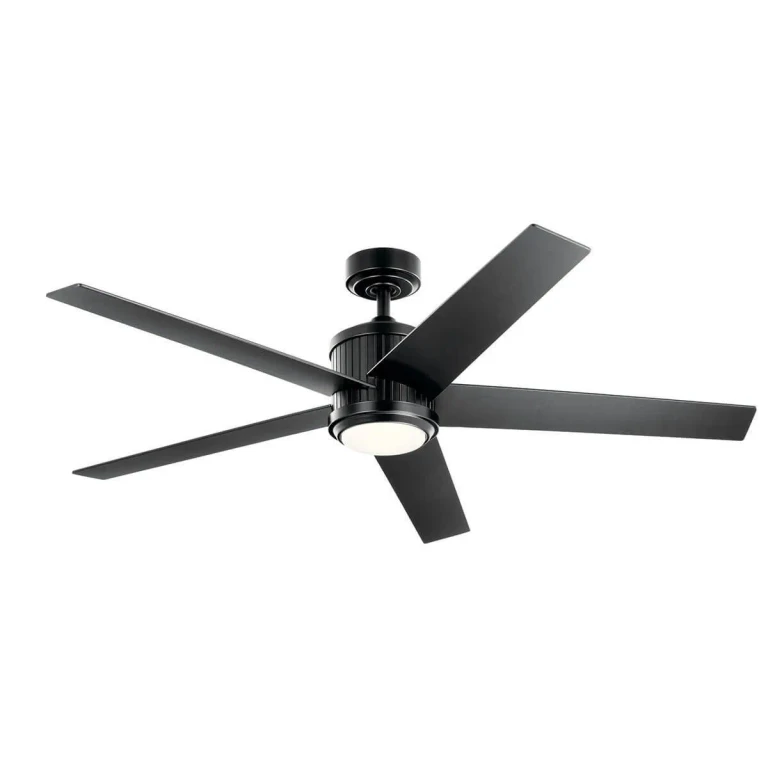 Brahm Indoor Ceiling Fan in Satin Black