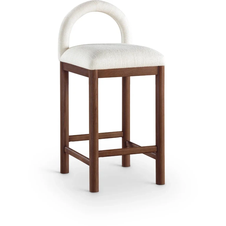 Conrad Cream Upholstered Counter Stool
