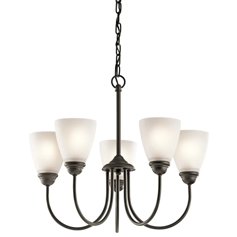 Jolie 5-Light Transitional Chandelier in Olde Bronze