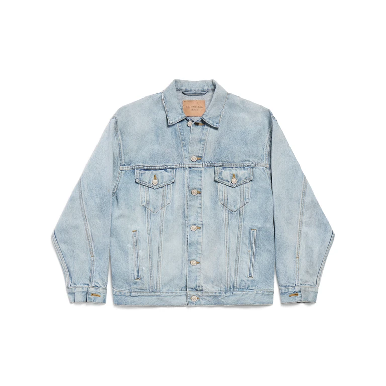 Balenciaga Regular Jacket Blue Giacca - Women