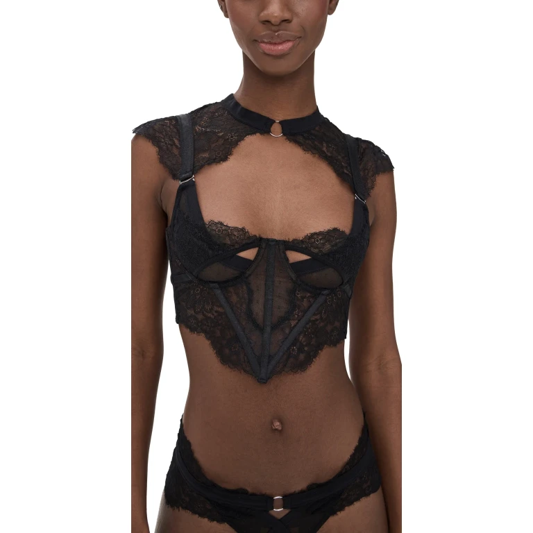 Thistle and Spire Minna Bodice Bra Top Black M