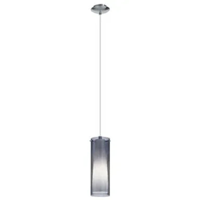 Matte Nickel One Light Mini Pendant from the Pinto Nero Collection