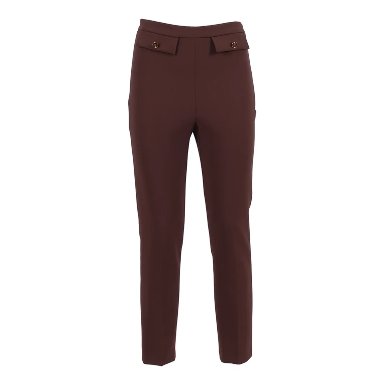 Elisabetta Franchi Pantalons Décontractés - Camel