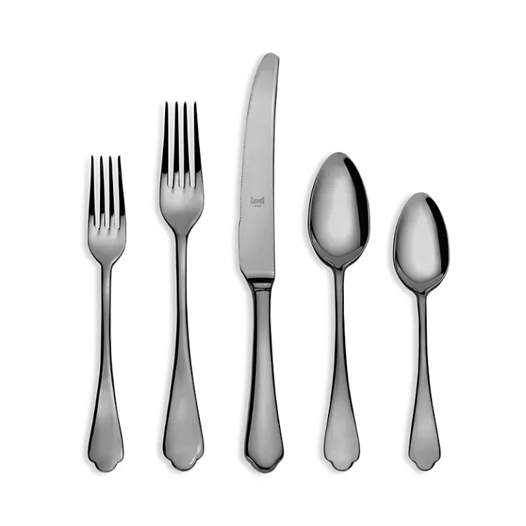 Mepra Dolce Vita Mirror Oro Nero 5-Piece Place Setting