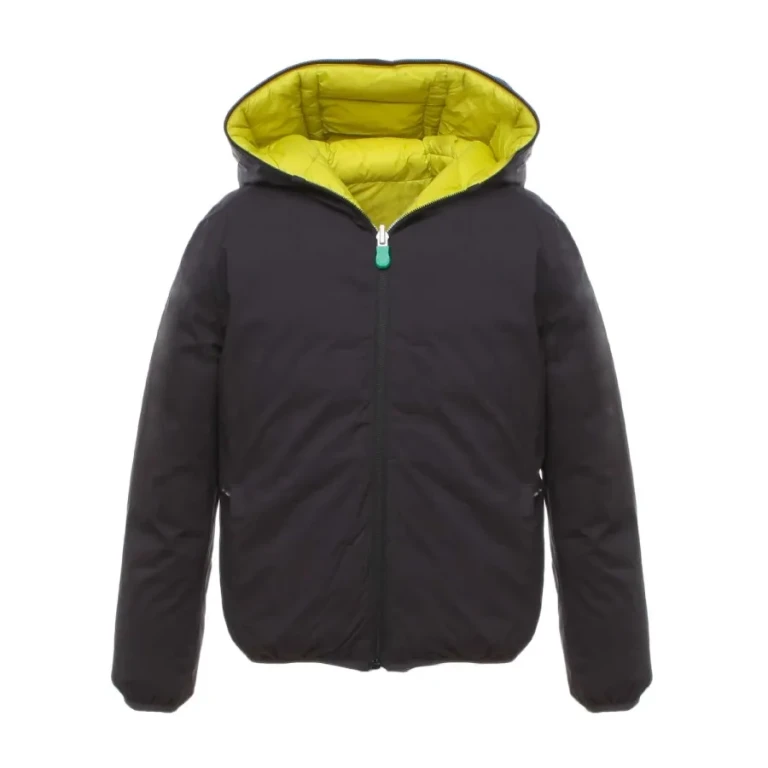Save The Duck Kids Black Double-Face Down Jacket