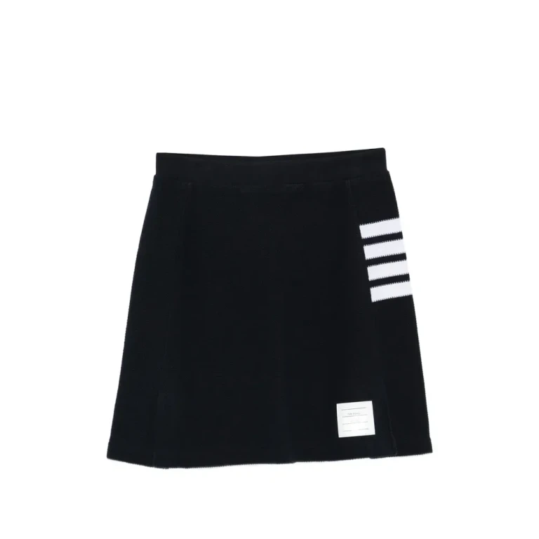 Minifalda Thom Browne de piqué con 4 barras