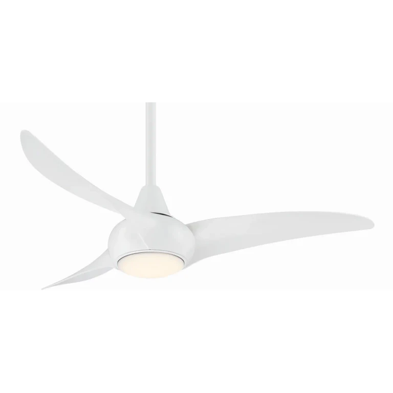 White 44" Ceiling Fan from the Light Wave 44" Collection