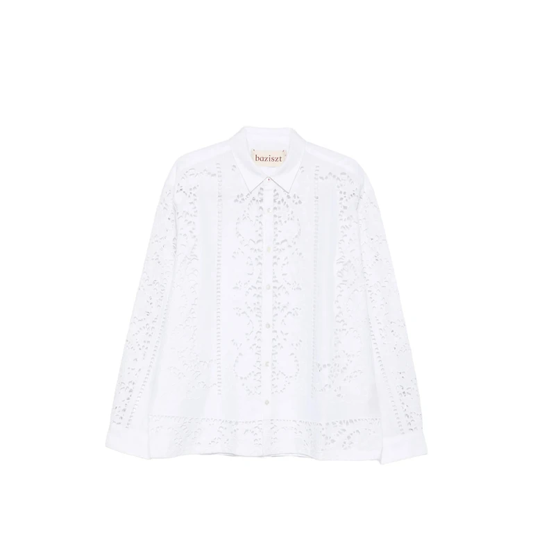 Baziszt Minister Floral-lace Shirt
