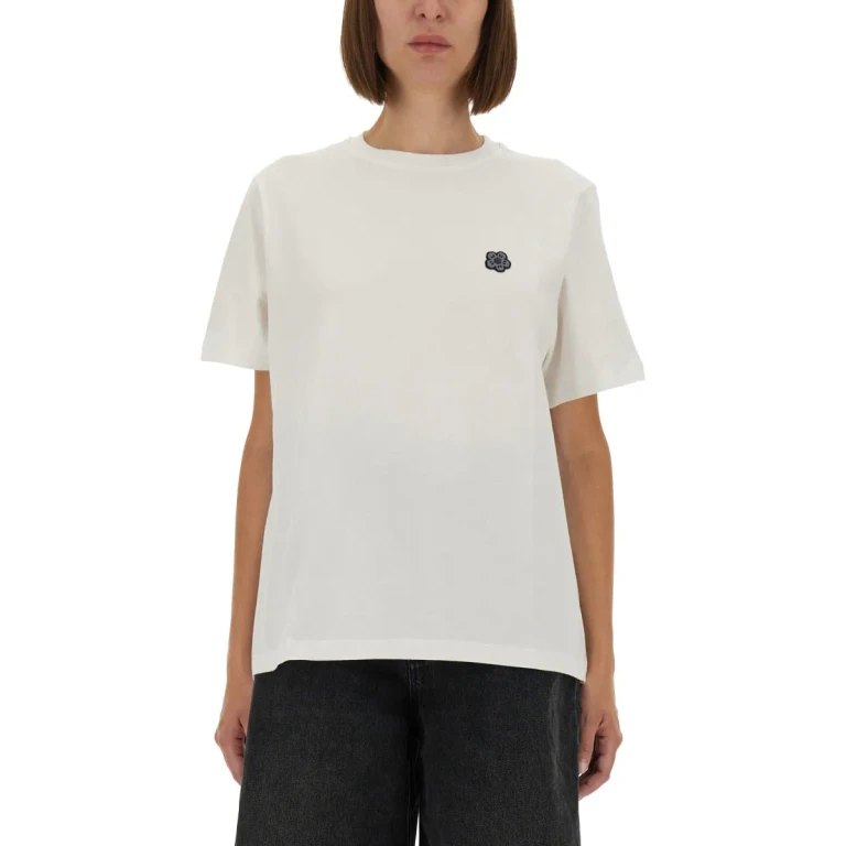Kenzo T-shirt With boke Flower Embroidery