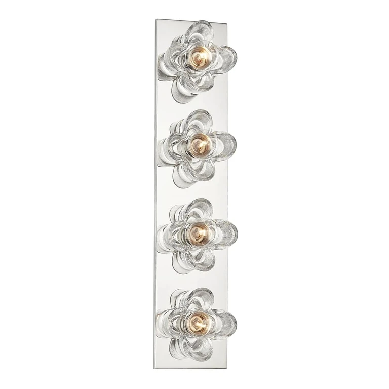 Mitzi Shea 4-Light Bathroom Vanity Light in Polished Nickel - H410304-PN