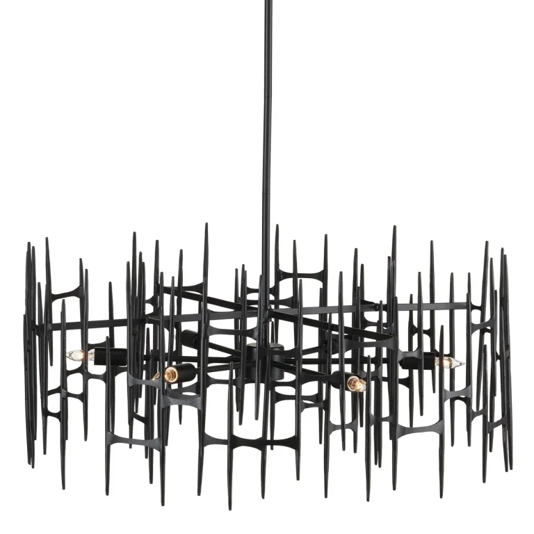 Satin Black Chandelier from the Attingham Collection