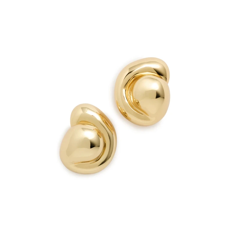 LELET NY Quinn Twist Earrings Gold One Size