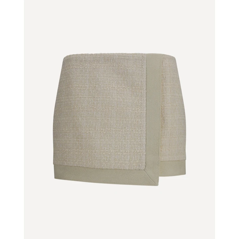 BALMAIN Asymmetric tweed Skirt Female 42
