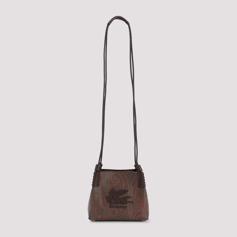 Etro Libra Arnica Xs Shoulder Bag Brown Cotton Polyester - Women