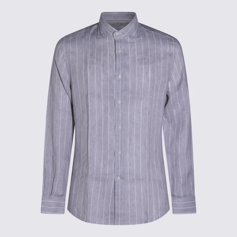 Brunello Cucinelli Chemise - Gris Clair