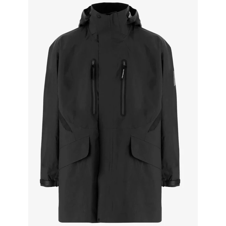 And Wander Technical Jacket With Hood And Multiple Pockets