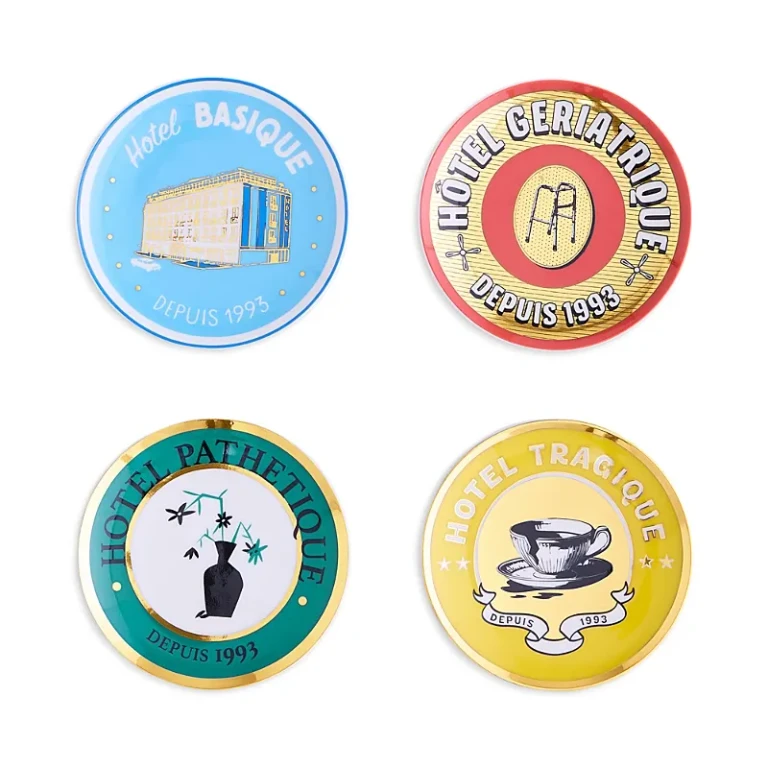 Jonathan Adler Hotel De Reve Coasters, Set of 4