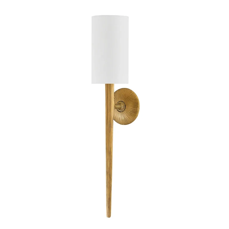 Vintage Brass One Light Wall Sconce from the Anthia Collection