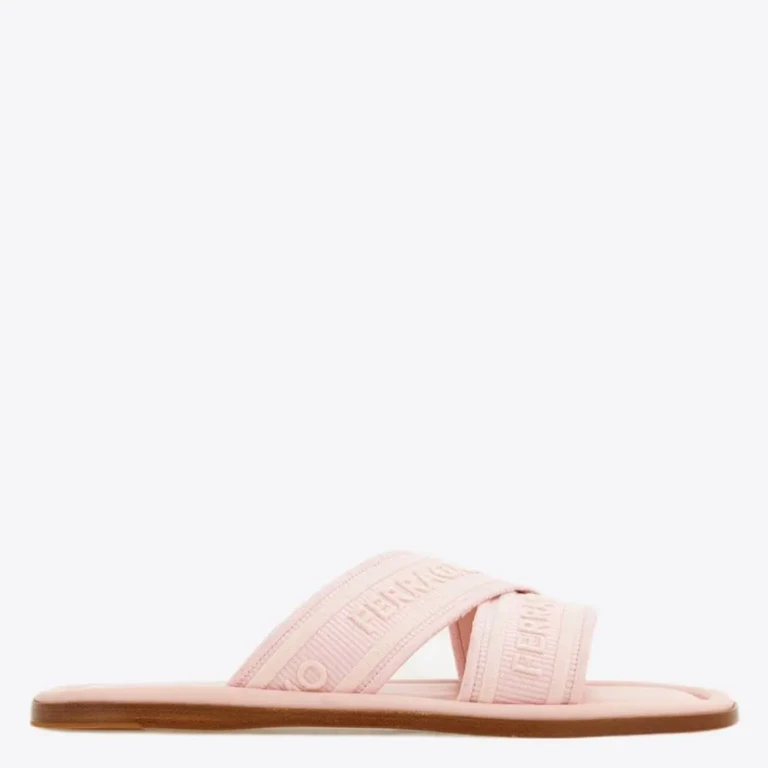 Ferragamo Ladies Laurene Logo Slides