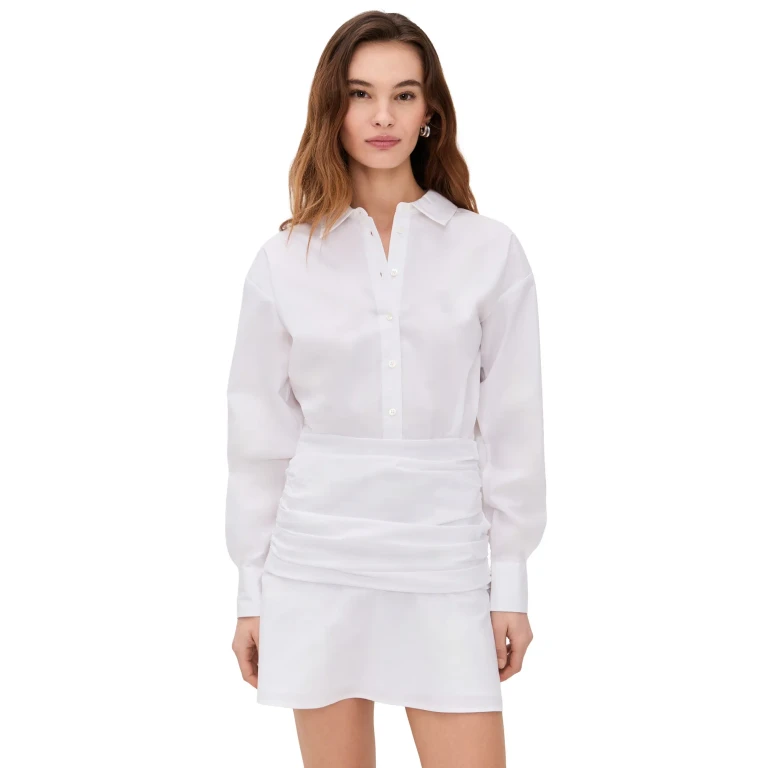 STAUD Indya 迷你连衣裙 白色 10