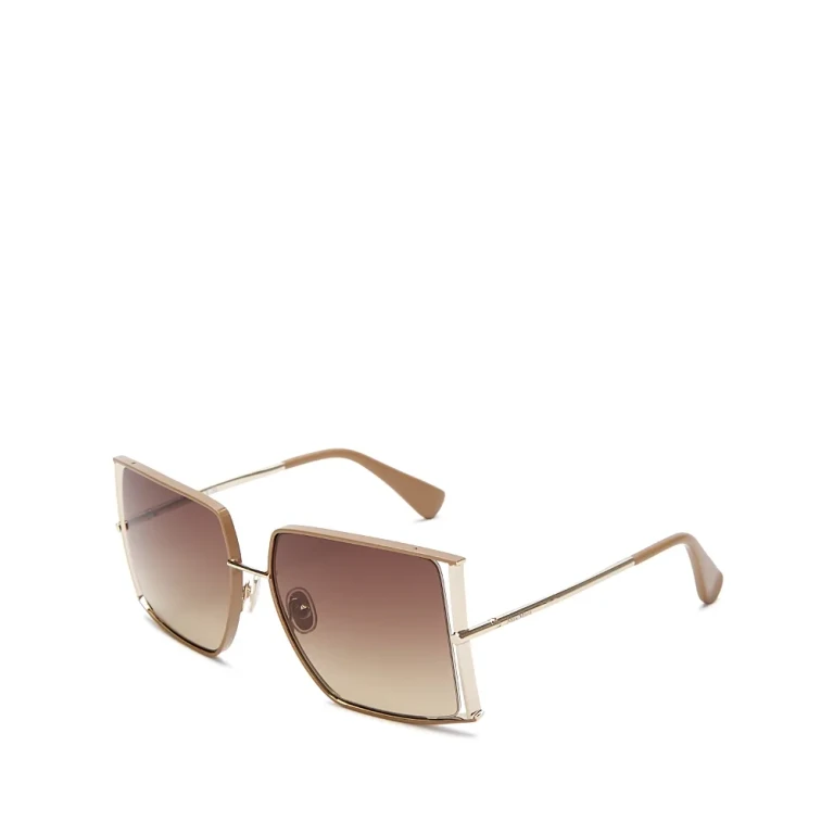 Max Mara Jean Square Sunglasses, 58mm