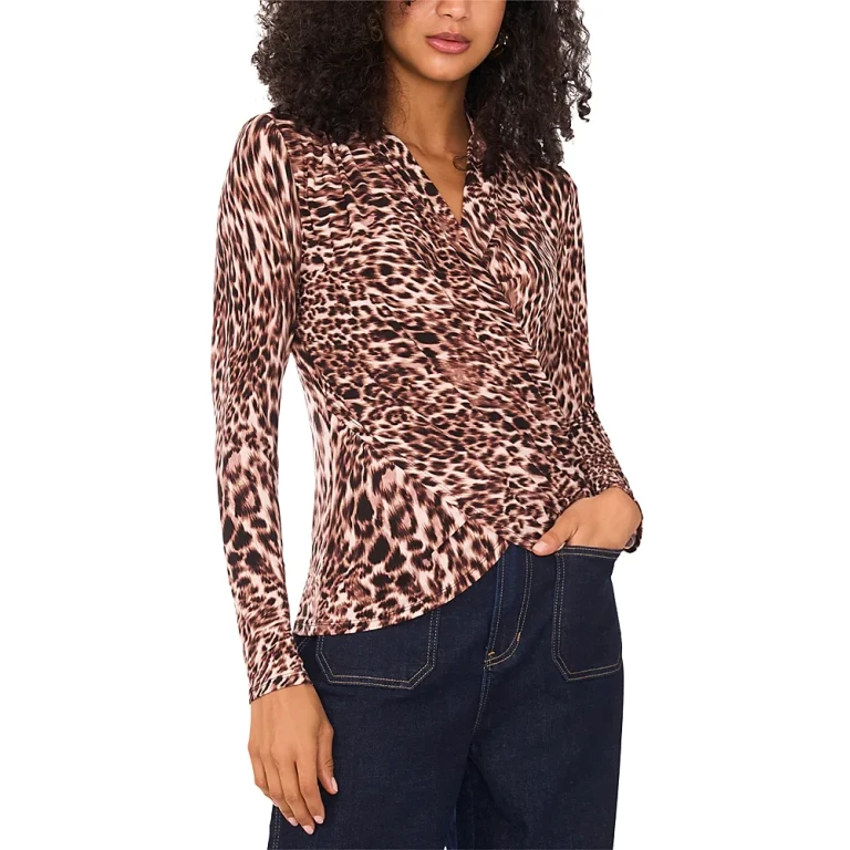Vince Camuto Long Sleeve Wrap Top