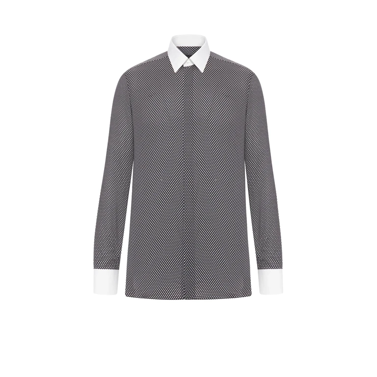 Tom Ford Shirts Black & white Cotone - Men