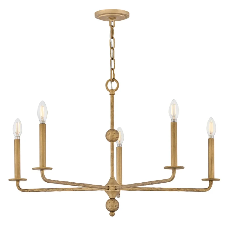 Burnished Gold LED Chandelier from the Ansel Collection