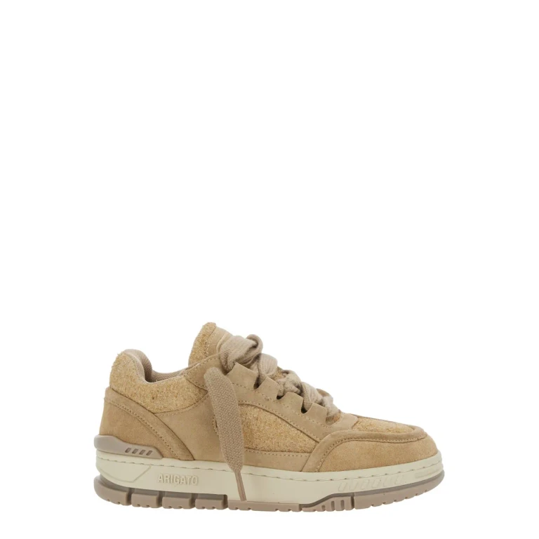 Axel Arigato area Lo Beige Low Top Sneakers With Logo Patch On The Tongue And Chunky Sole In Leather Blend Woman