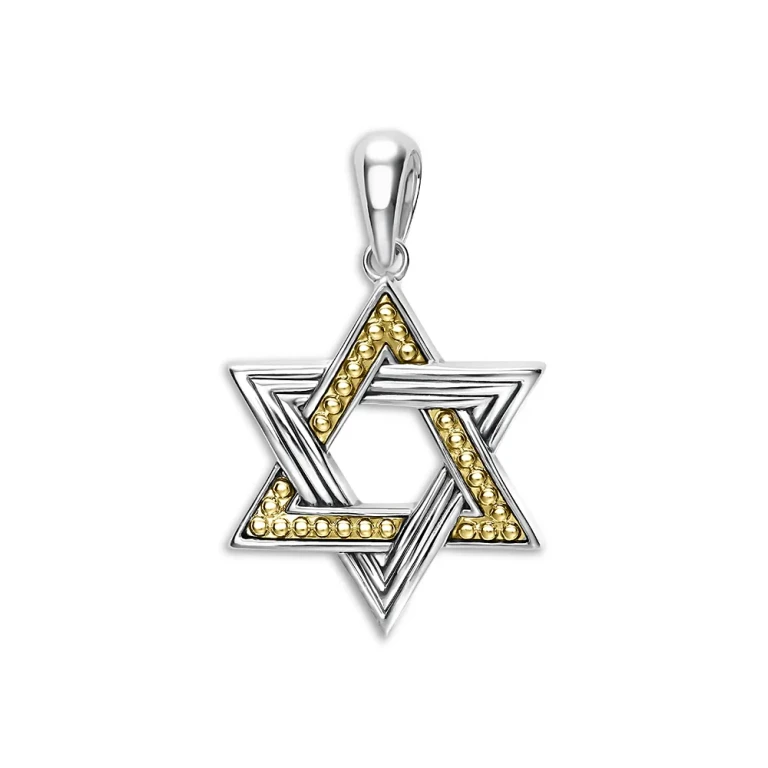 Lagos Men's 18K Yellow Gold & Sterling Silver Anthem Star of David Amulet Pendant